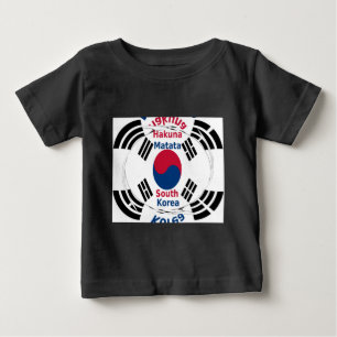 South Korea National Flag: Korean Taegeukgi Pride Baby T-Shirt