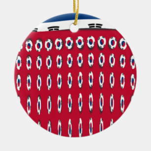South Korea National Flag, Korean Taegeukgi Pride Ceramic Ornament
