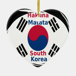 South Korea National Flag, Korean Taegeukgi Pride Ceramic Ornament