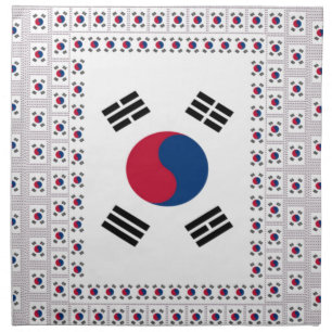 South Korea National Flag: Korean Taegeukgi Pride Cloth Napkin