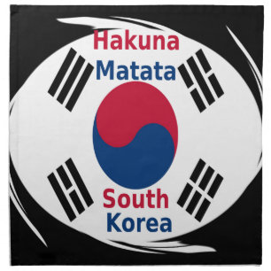 South Korea National Flag: Korean Taegeukgi Pride Cloth Napkin