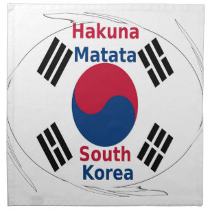 South Korea National Flag: Korean Taegeukgi Pride Cloth Napkin