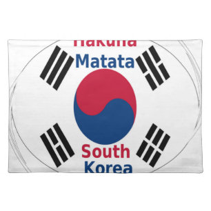 South Korea National Flag: Korean Taegeukgi Pride Cloth Placemat