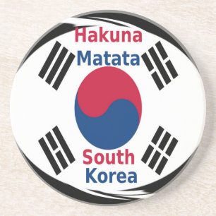 South Korea National Flag: Korean Taegeukgi Pride Drink Coaster