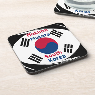 South Korea National Flag: Korean Taegeukgi Pride Drink Coaster