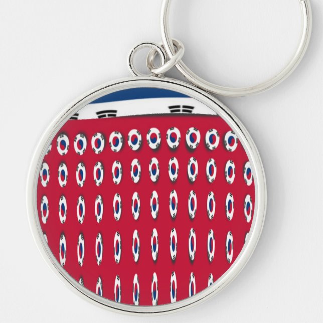 South Korea National Flag: Korean Taegeukgi Pride  Keychain (Front)