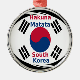 South Korea National Flag, Korean Taegeukgi Pride  Metal Ornament