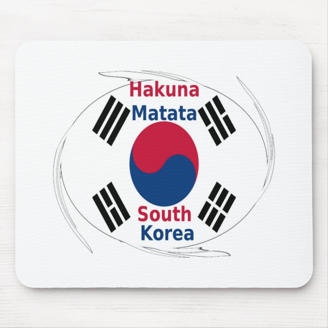 South Korea National Flag: Korean Taegeukgi Pride  Mouse Pad (Front)