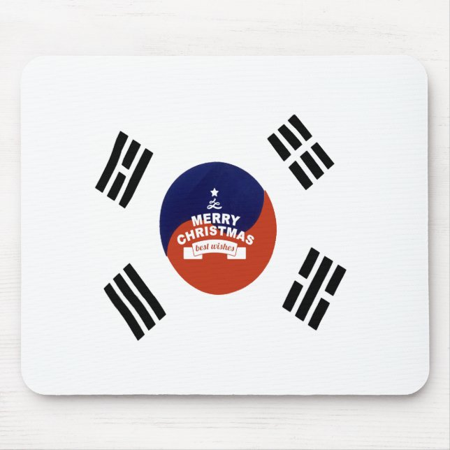 South Korea National Flag: Korean Taegeukgi Pride  Mouse Pad (Front)