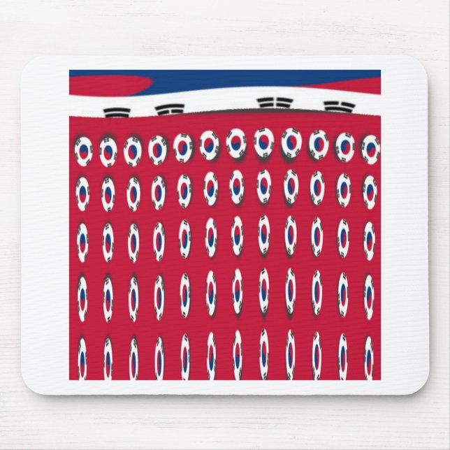 South Korea National Flag: Korean Taegeukgi Pride  Mouse Pad (Front)