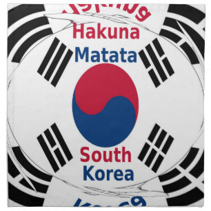 South Korea National Flag: Korean Taegeukgi Pride Napkin