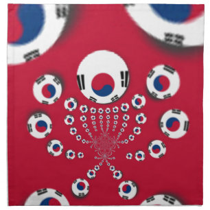 South Korea National Flag: Korean Taegeukgi Pride Napkin