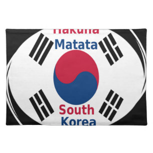 South Korea National Flag: Korean Taegeukgi Pride Placemat