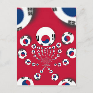South Korea National Flag: Korean Taegeukgi Pride  Postcard