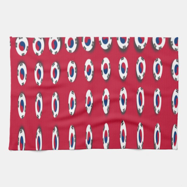 South Korea National Flag: Korean Taegeukgi Pride  Towel (Horizontal)