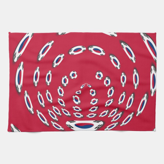 South Korea National Flag: Korean Taegeukgi Pride  Towel (Horizontal)