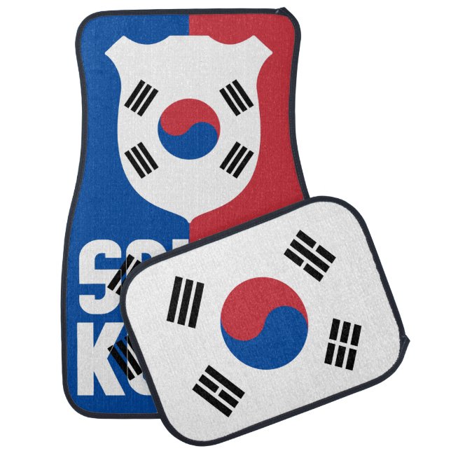 South Korea National Flag Patriotic Car Floor Mat (Set)