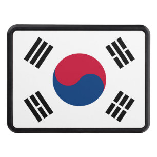 South Korea National World Flag Tow Hitch Cover