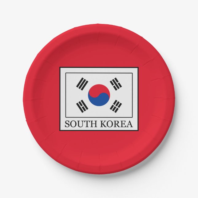 South Korea Paper Plates (Front)