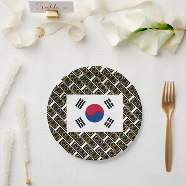 SOUTH KOREA   PAPER PLATES (Wedding)