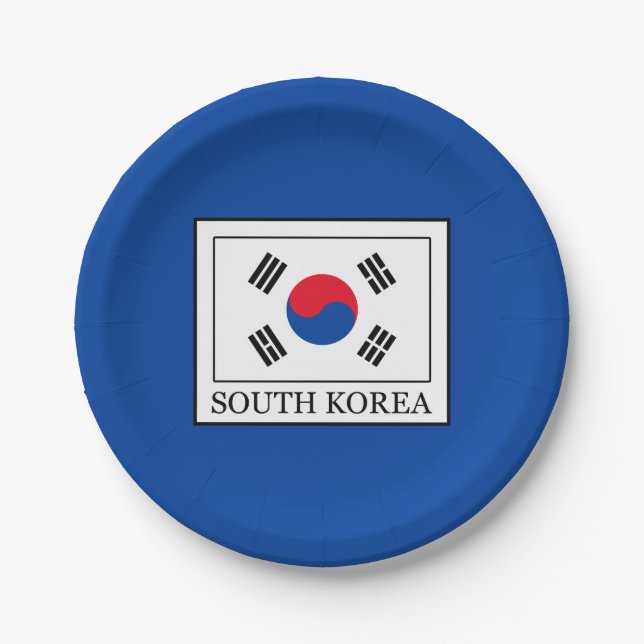 South Korea Paper Plates (Front)
