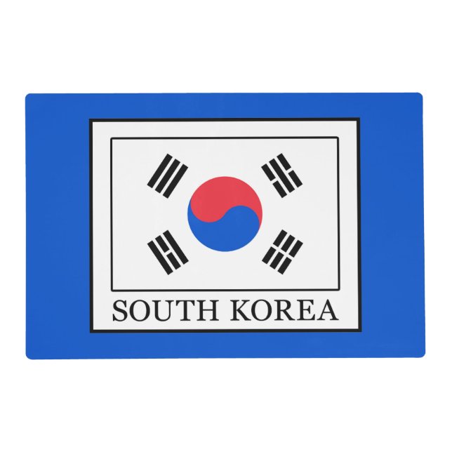 South Korea Placemat (Front)