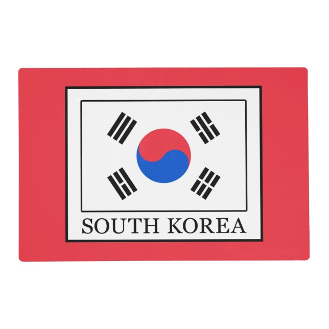 South Korea Placemat (Front)