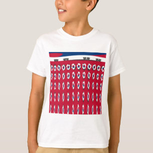 South Korea Polka Dot Flag Art Design: A Red Base  T-Shirt