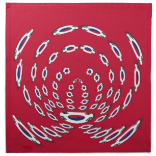 South Korea Polka Dot flag Cloth Napkin