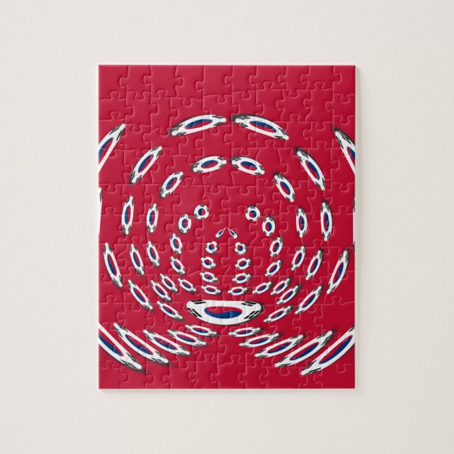 South Korea Polka Dot flag Jigsaw Puzzle (Vertical)
