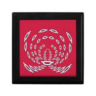 South Korea Polka Dot flag Keepsake Box