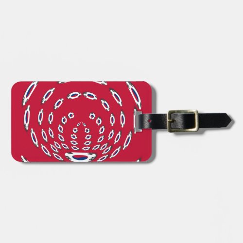 South Korea Polka Dot flag Luggage Tag