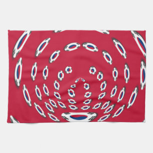 South Korea Polka Dot flag Towel