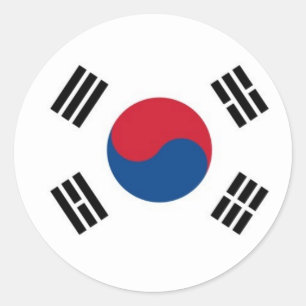 South Korea Round (not for external use) Classic Round Sticker