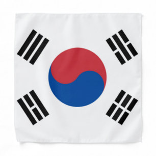 South Korea Seoul Asia Korean Flag Travel Bandana