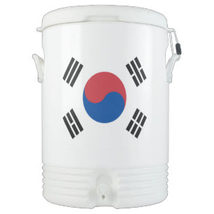 South Korea Seoul Asia Korean Flag Travel Beverage Cooler