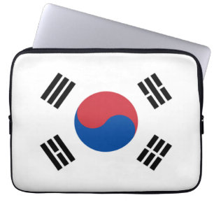 South Korea Seoul Asia Korean Flag Travel Laptop Sleeve