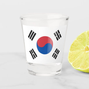 South Korea Seoul Asia Korean Flag Travel Shot Glass