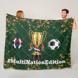 South Korea Soccer 2026 Global Games Lattice Fleece Blanket