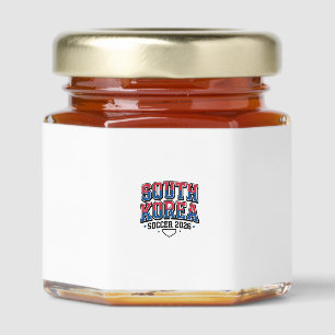 South Korea Soccer 2026 Soccer Bold Country Typogr Honey Jar Favors