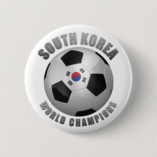 SOUTH KOREA SOCCER CHAMPIONS BUTTON (Front)