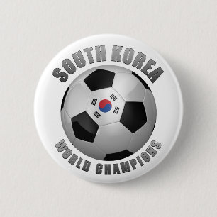 SOUTH KOREA SOCCER CHAMPIONS BUTTON