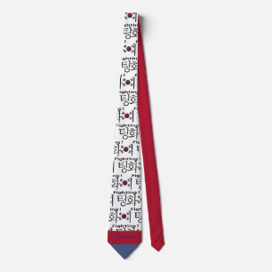 South Korea soccer fan fighting flag supporter Neck Tie