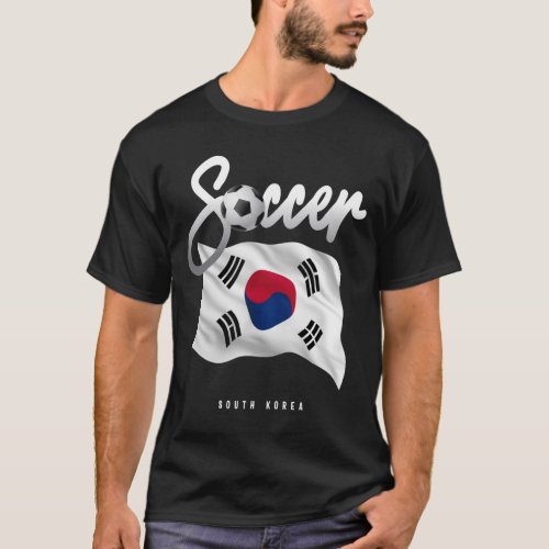 South Korea Soccer _ Korean Flag T_Shirt