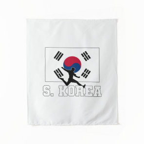 South Korea Soccer National Team Tapestry