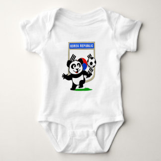 South Korea Soccer Panda Baby Bodysuit