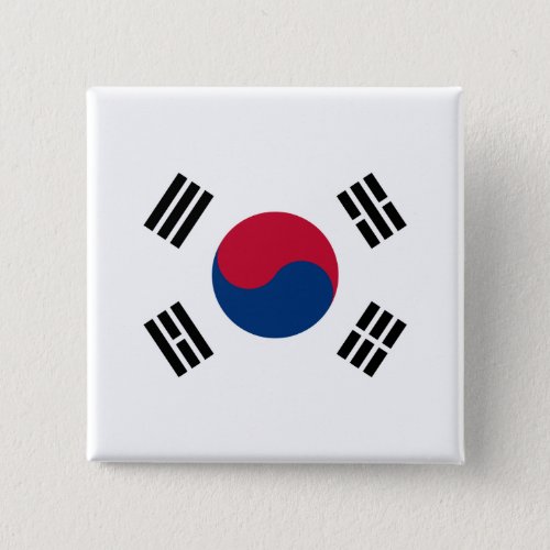 South Korea South Korean Flag Button