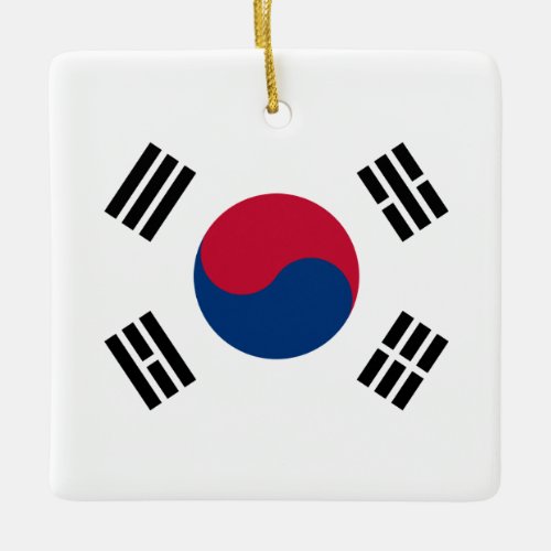 South Korea South Korean Flag Ceramic Ornament