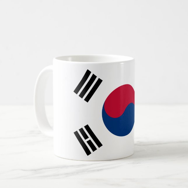 South Korea (South Korean) Flag Coffee Mug (Front Left)