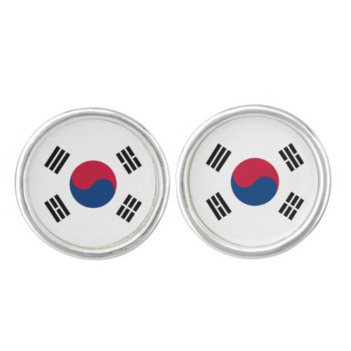 South Korea South Korean Flag Cufflinks